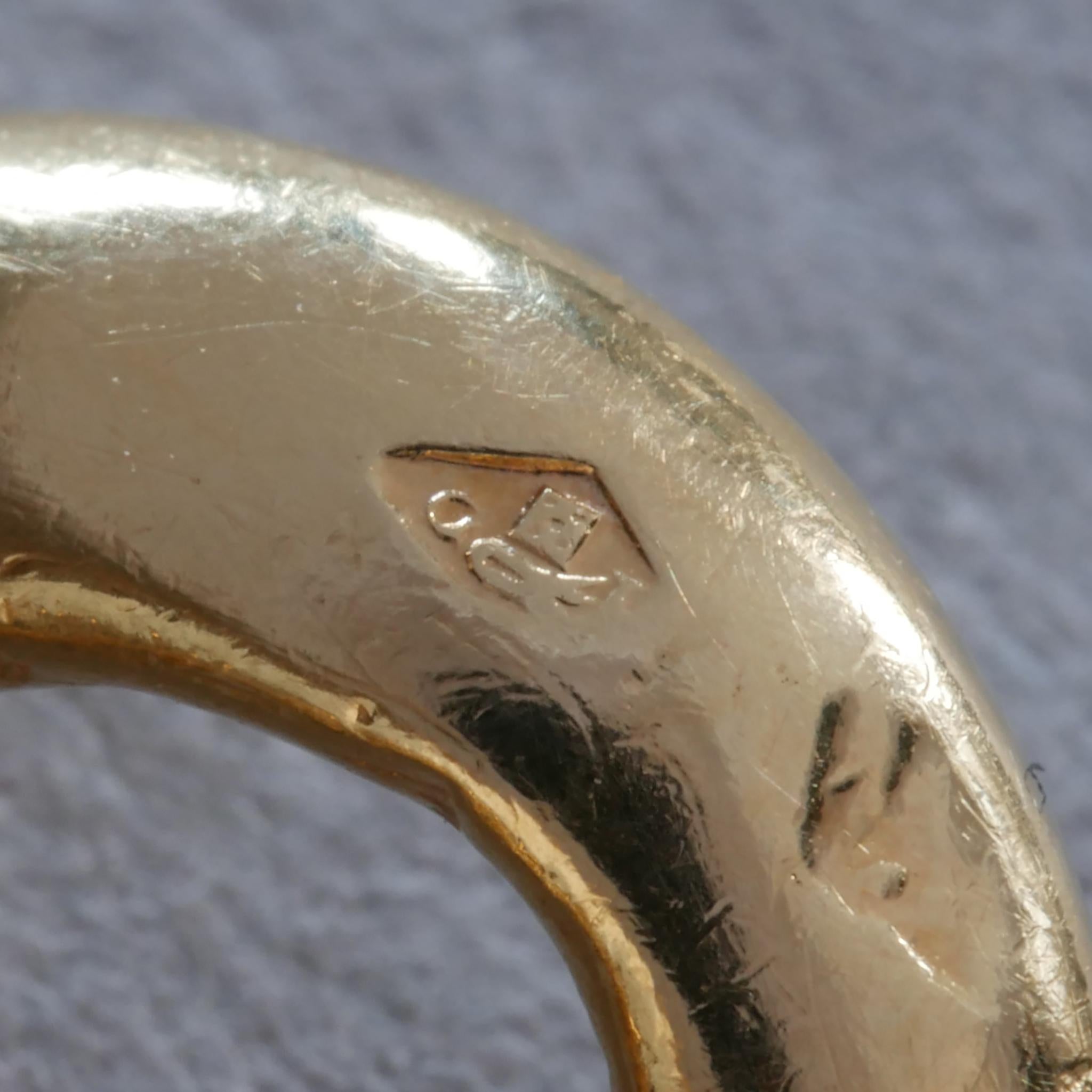 Georges L'Enfant Curb Gliederhalskette aus 18 Karat Gelbgold (Retro)