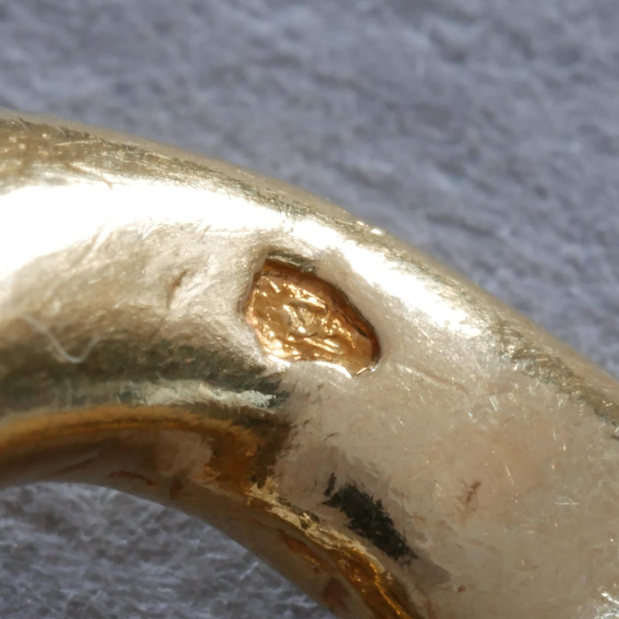 Georges L'Enfant Curb Gliederhalskette aus 18 Karat Gelbgold im Zustand „Gut“ in Great Barrington, US
