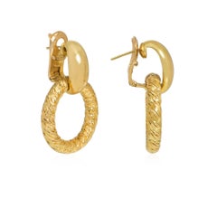 Boucheron - Georges Lenfant pour Boucheron - Boucles d'oreilles en or en forme de heurtoir