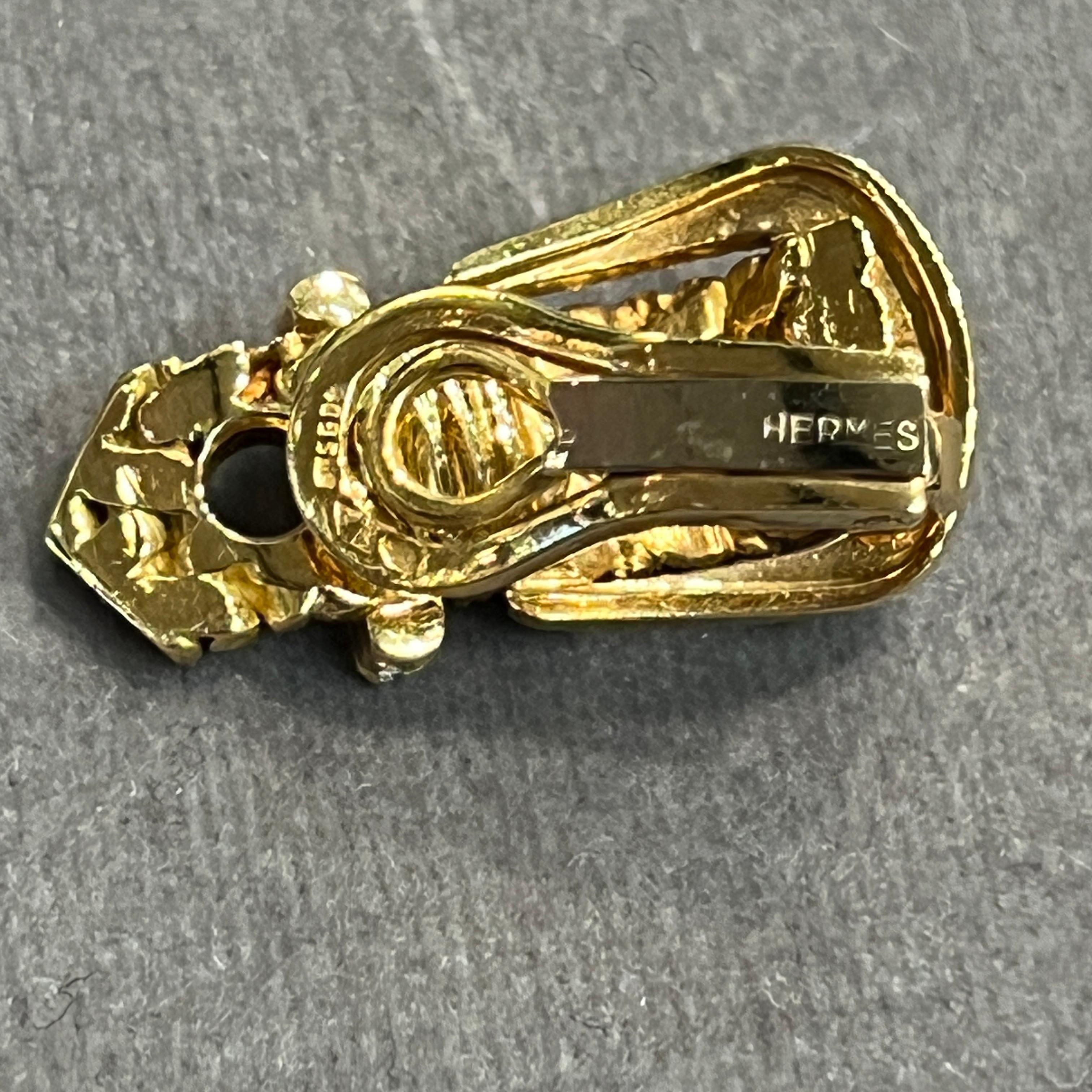 De las mujeres Georges L'Enfant Para Hermes Pendientes Hebilla Diamante en venta