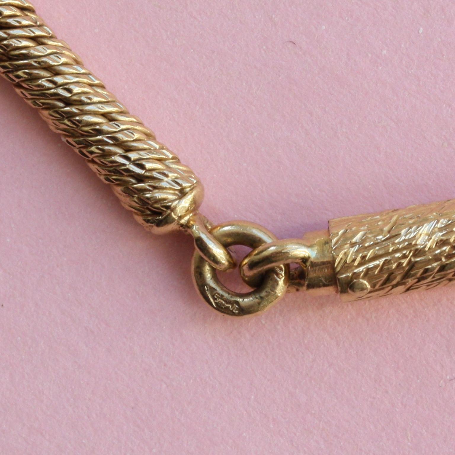 Georges Lenfant Gold Chain In Excellent Condition In Amsterdam, NL