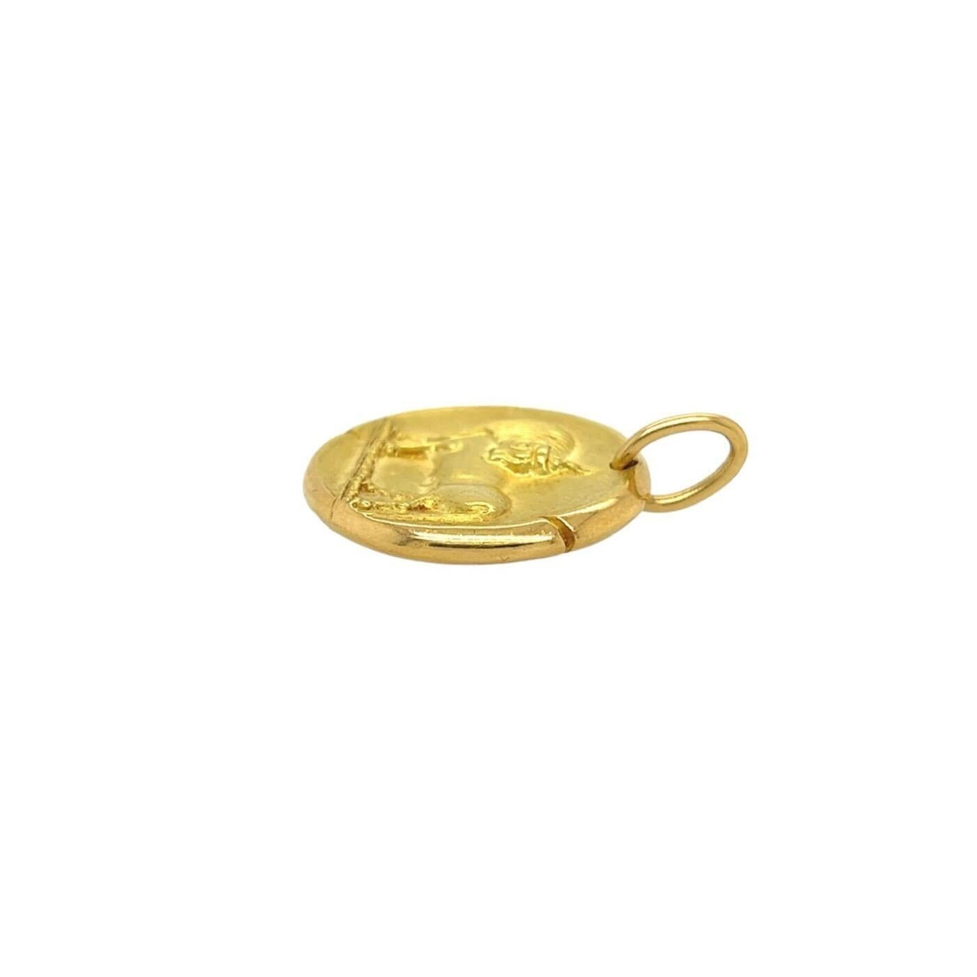 GEORGES LENFANT, VAN CLEEF & ARPELS  18 Karat Gelbgold Taurus Tierkreiszeichen-Anhänger für Damen oder Herren