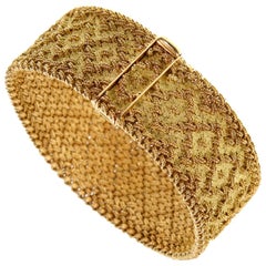Georges L'Enfant Paris Vintage 1960s Gold Bracelet