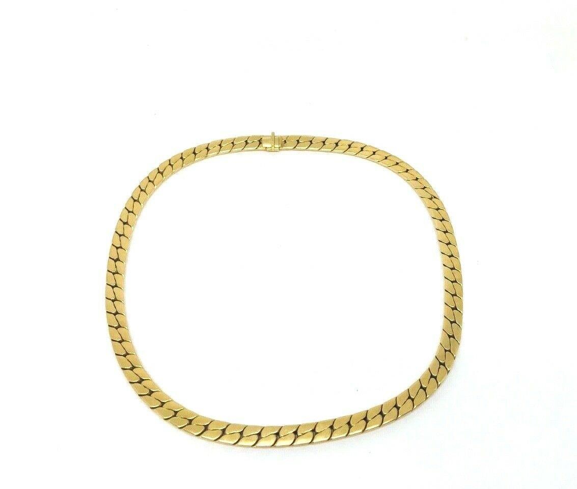 Georges Lenfant Vintage Yellow Gold Choker Necklace In Excellent Condition In Beverly Hills, CA