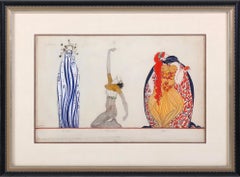 Costume de théâtre Art Déco avec figures mythologiques grecques