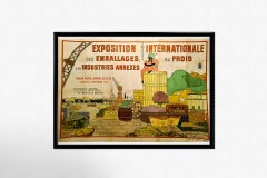 Cartel para la Exposición Internacional de envasado en frío e industrias afines