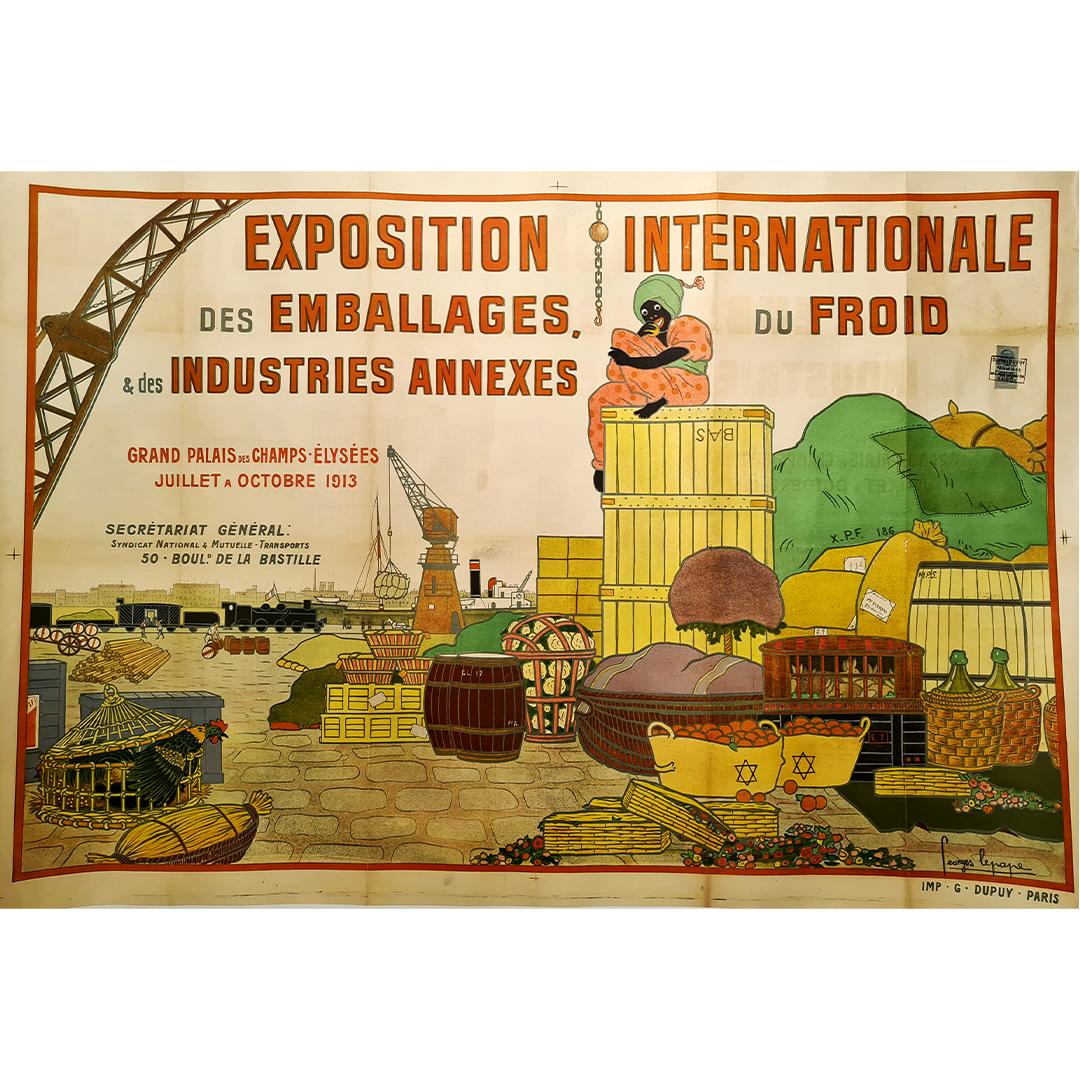 Affiche pour l'exposition internationale d'emballage à froid et d'industries connexes en vente 1