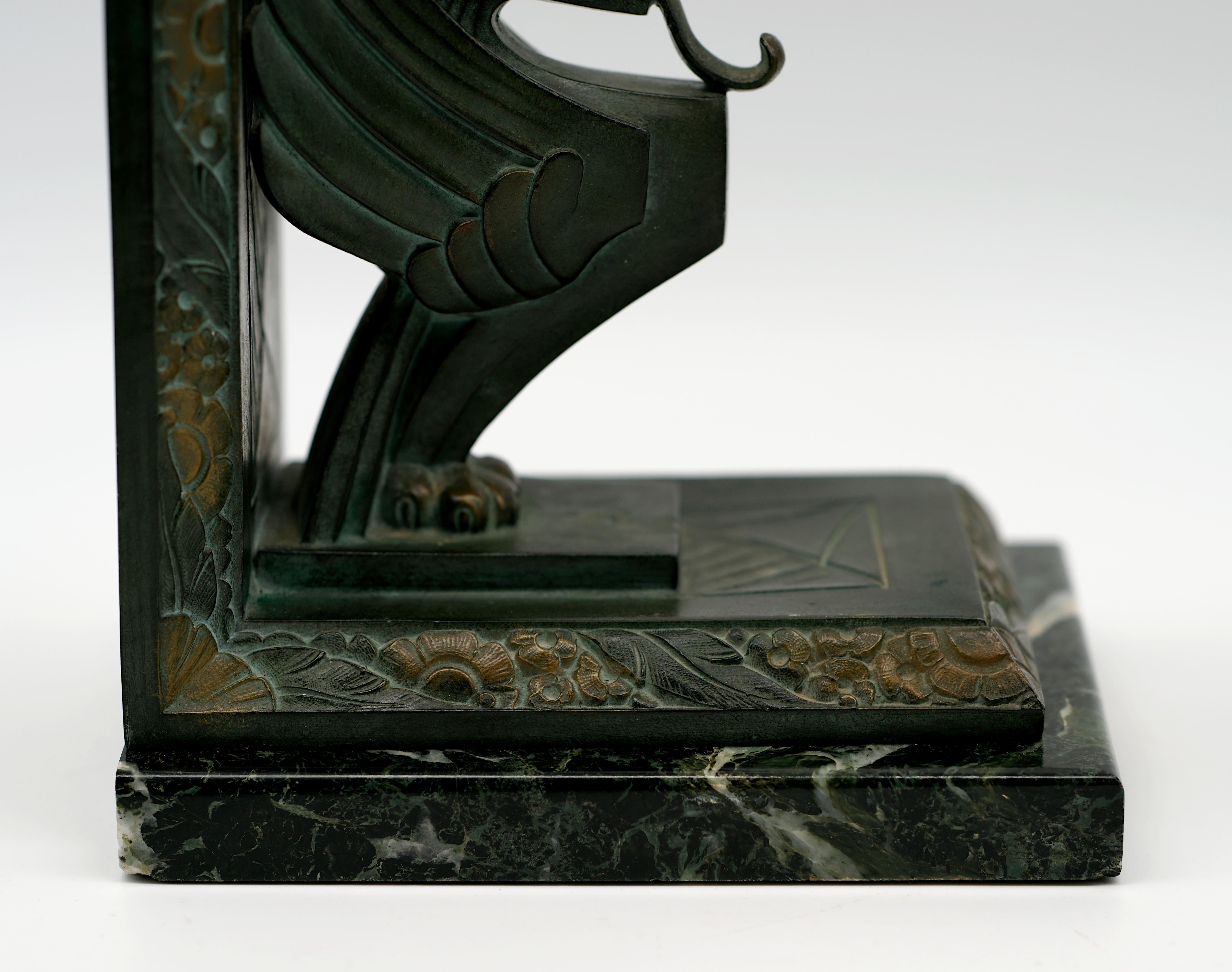 Georges LIMOUSIN Art Deco Griffin Bookends 1920 For Sale 5