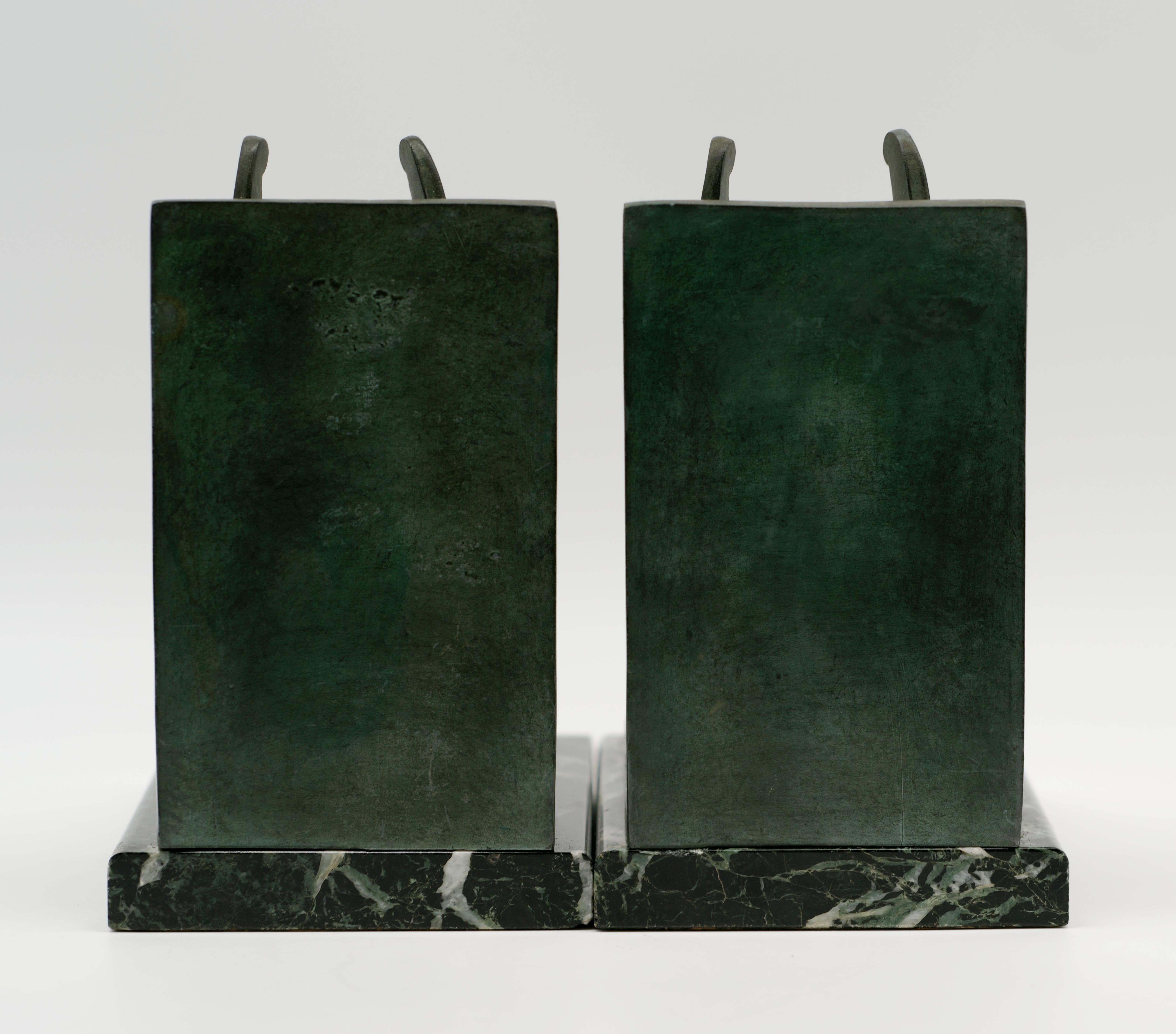 Georges LIMOUSIN Art Deco Griffin Bookends 1920 For Sale 7