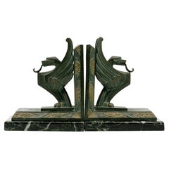 Georges LIMOUSIN French Art Deco Griffin Bookends 1930