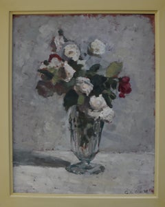 Georges Louis Claude (1879-1963) A flower bouquet, 1928, oil on paper signed