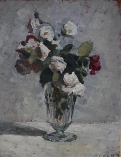 Retro Georges Louis Claude (1879-1963) A flower bouquet, 1928, oil on paper signed
