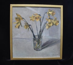 Georges Louis Claude (1879-1963) Daffodils in a vase, 1930  oil on paper signed