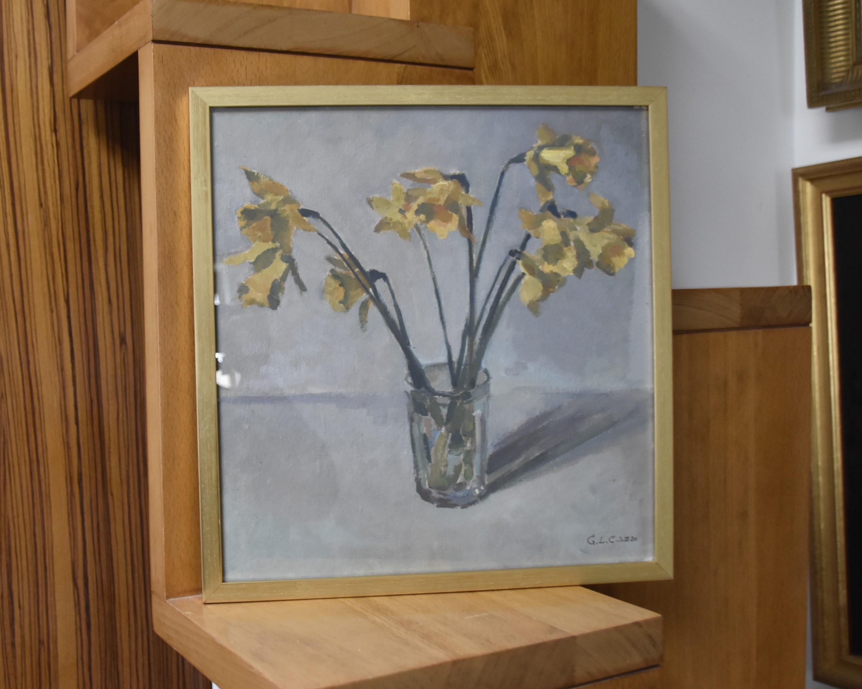 Georges Louis Claude (1879-1963) Daffodils in a vase, 1930  oil on paper signed 5