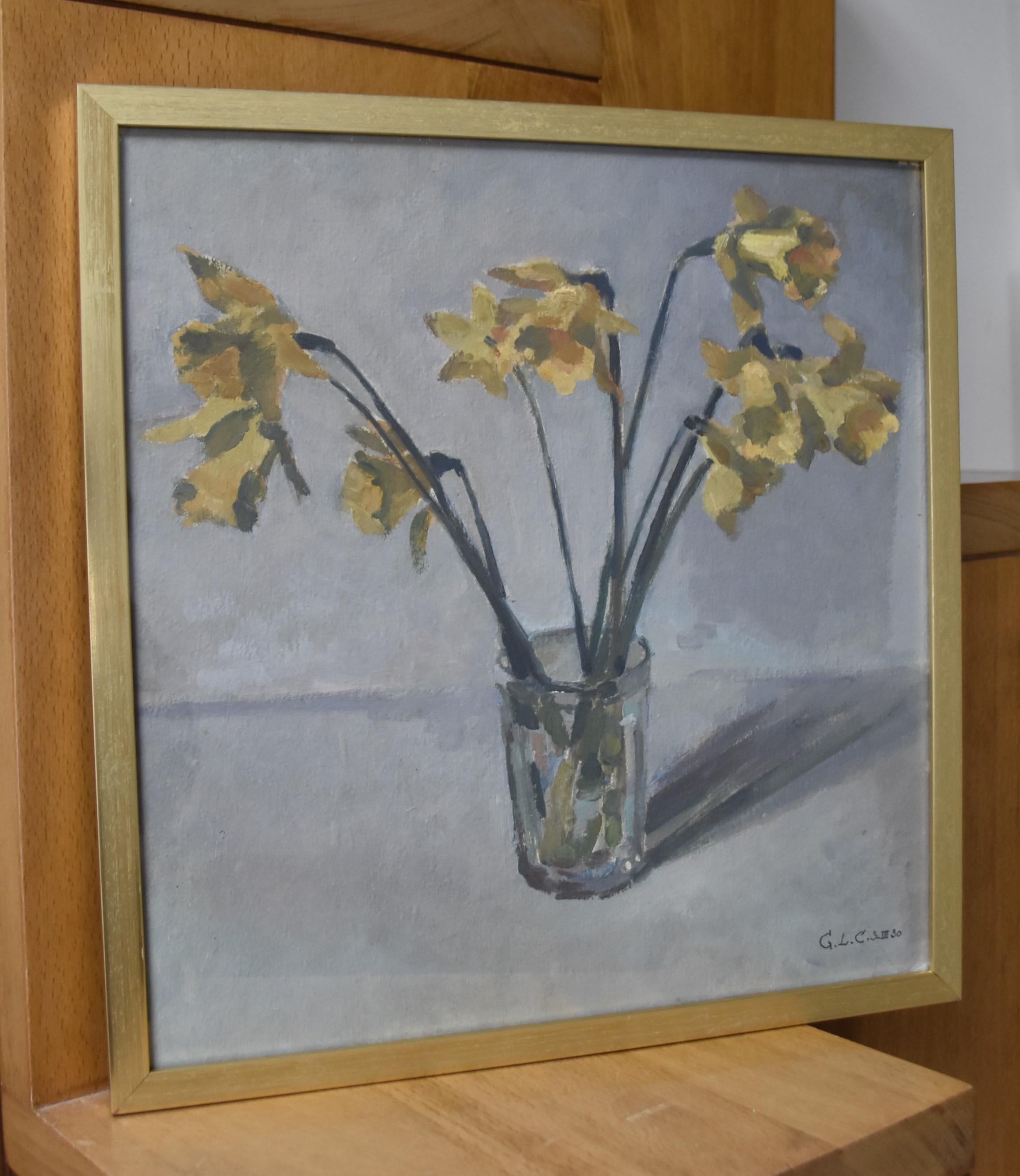 Georges Louis Claude (1879-1963) Daffodils dans un vase, 1930  L'huile sur papier signée 5