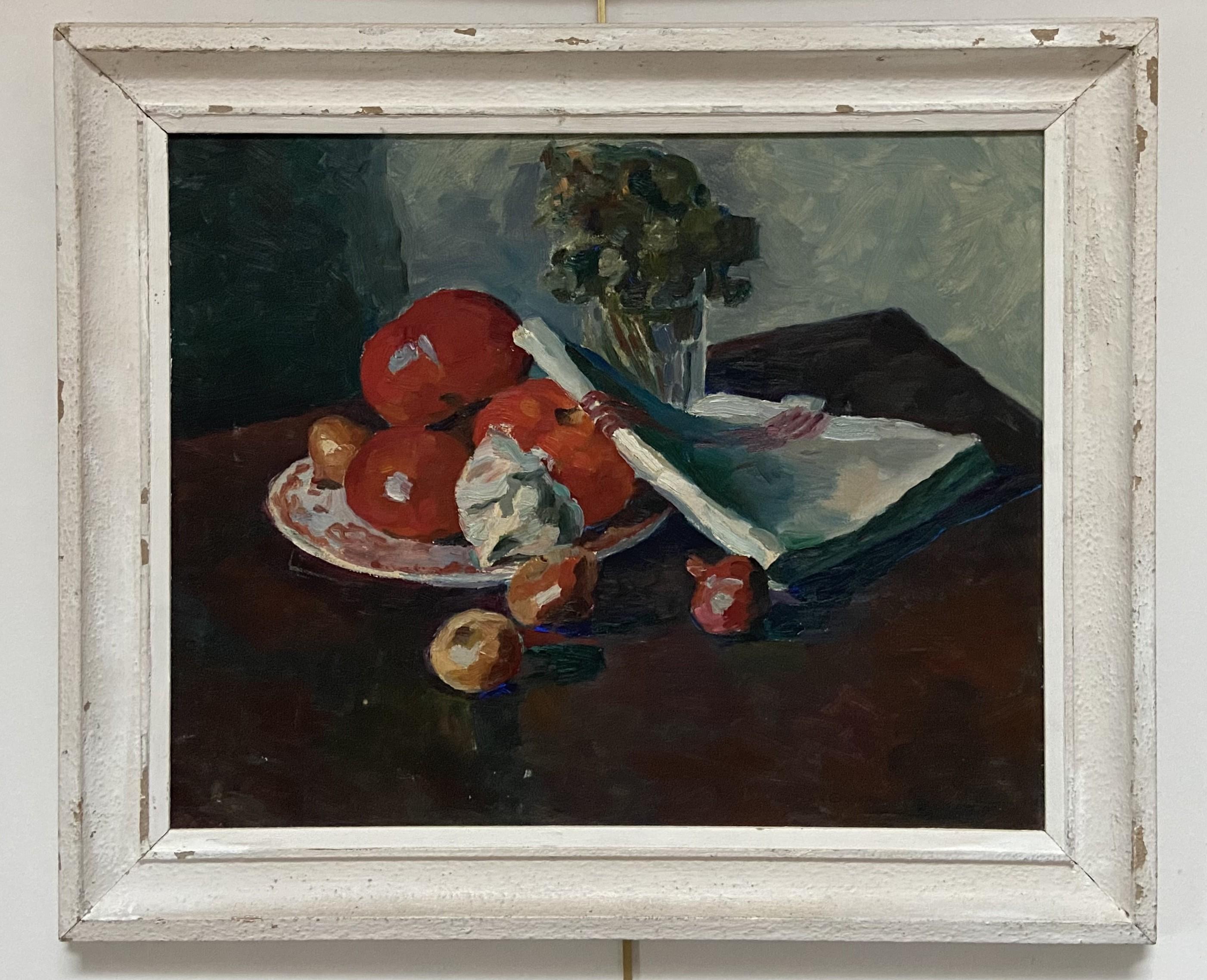 Georges Louis Claude (1879-1963) Still life with fruits, 1938, oil on paper For Sale 1