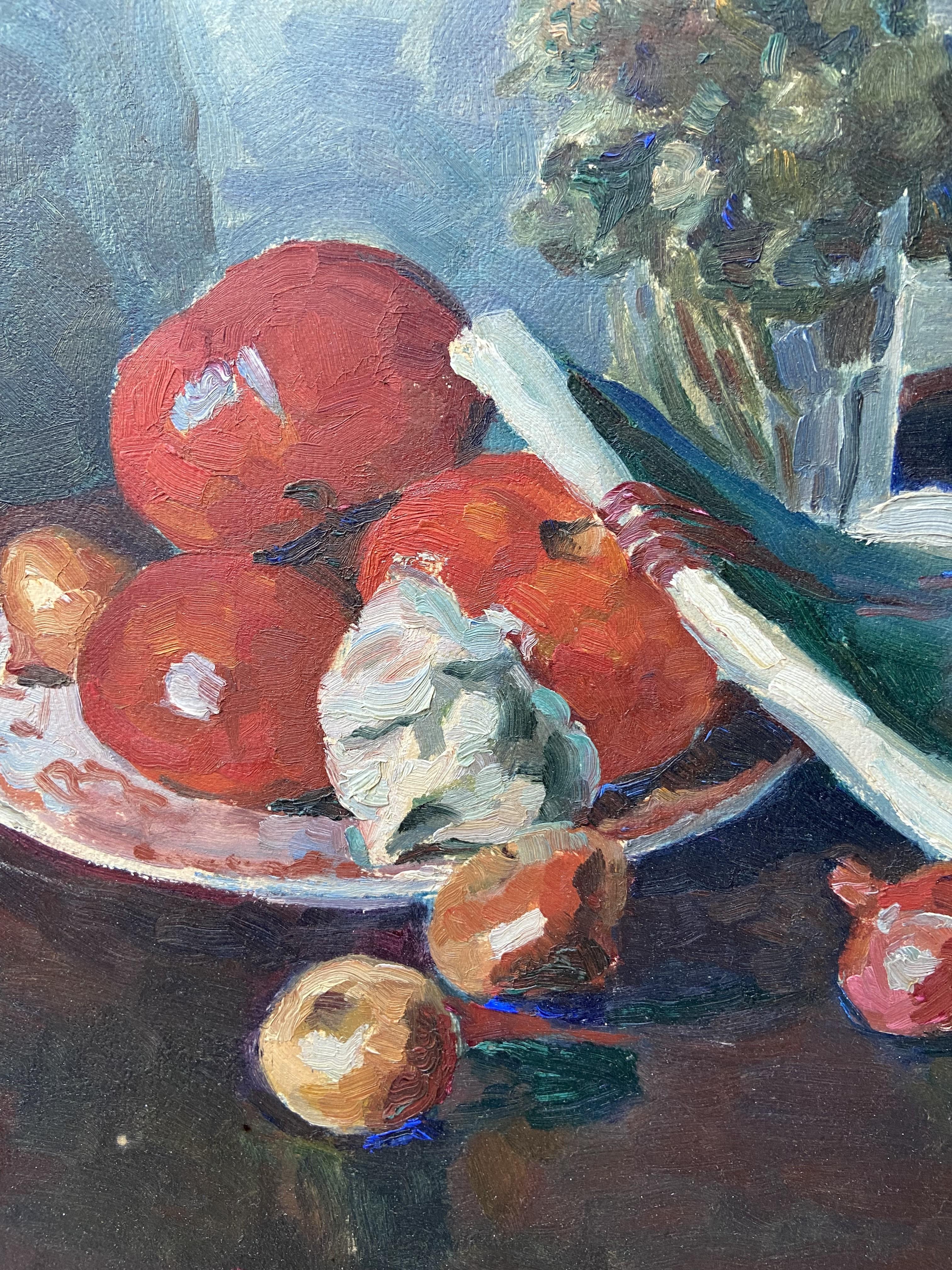 Georges Louis Claude (1879-1963) Still life with fruits, 1938, oil on paper  For Sale 5