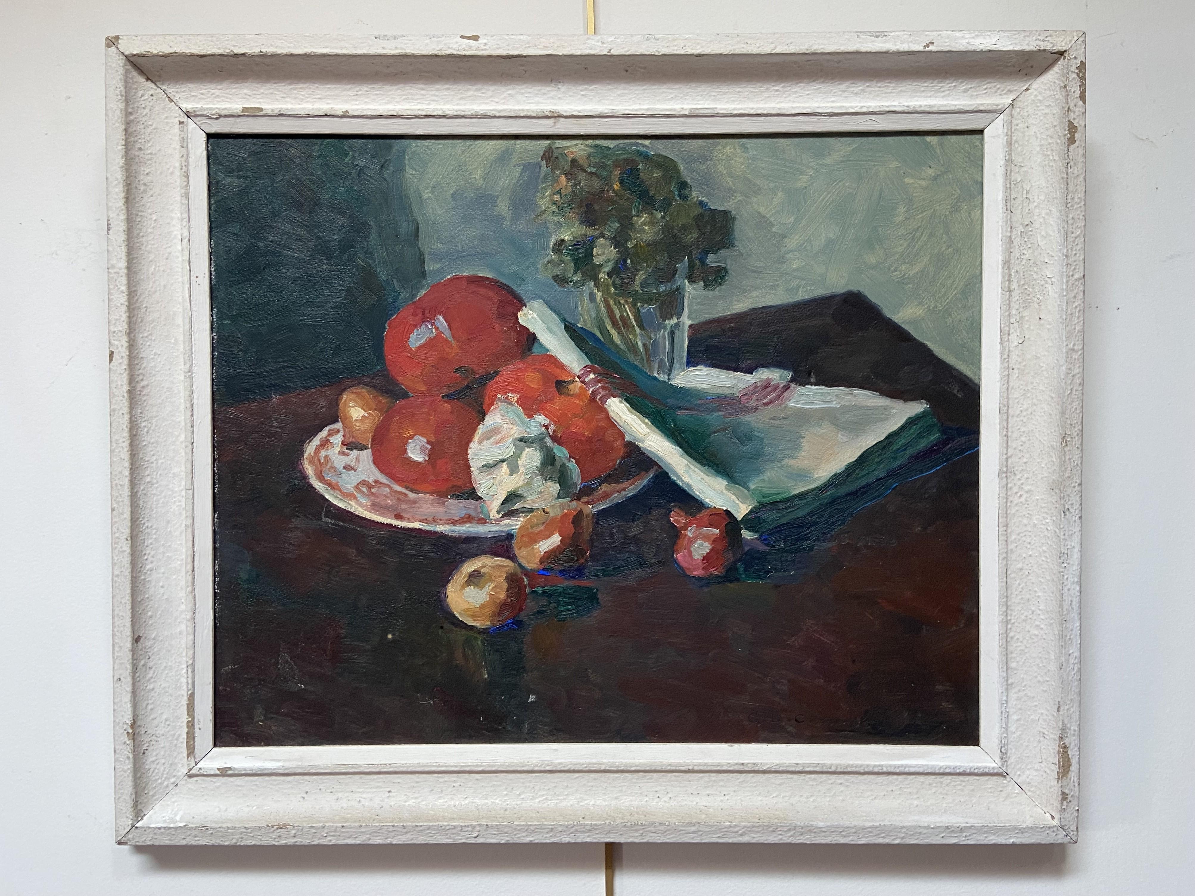 Georges Louis Claude (1879-1963) Still life with fruits, 1938, oil on paper  For Sale 7