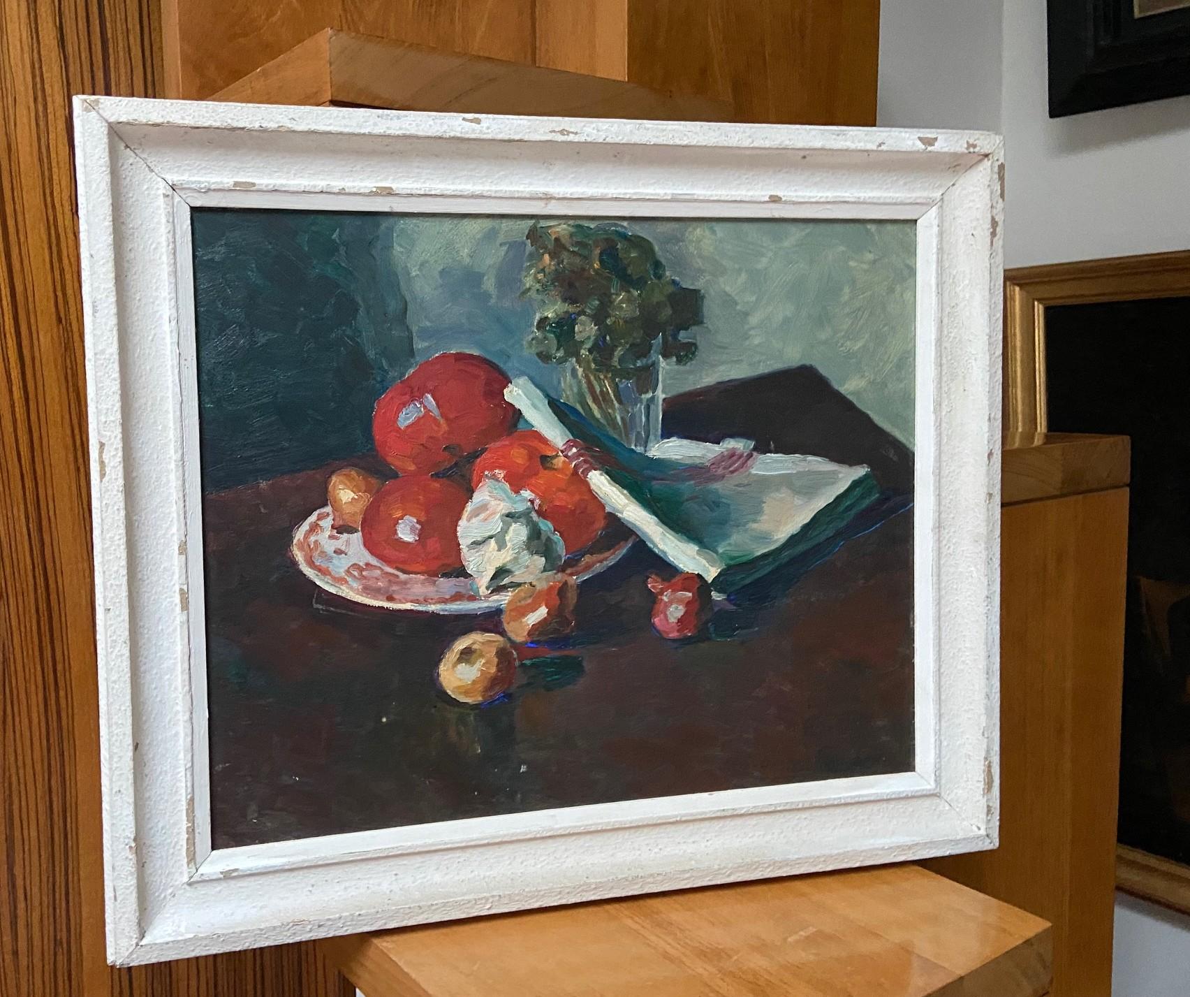 Georges Louis Claude (1879-1963) Still life with fruits, 1938, oil on paper For Sale 8