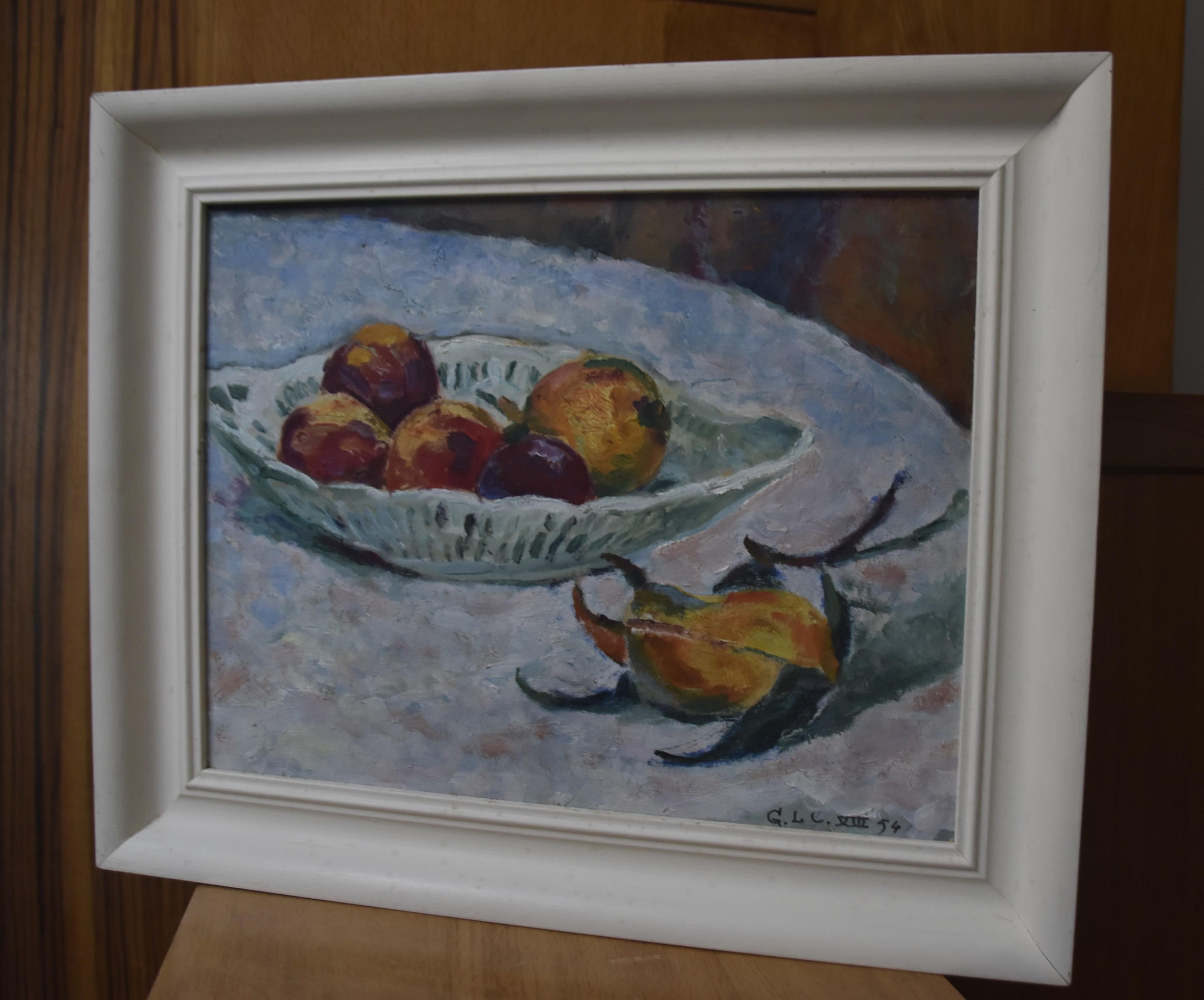 Georges Louis Claude (1879-1963) Still life with fruits, oil on paper signed 7