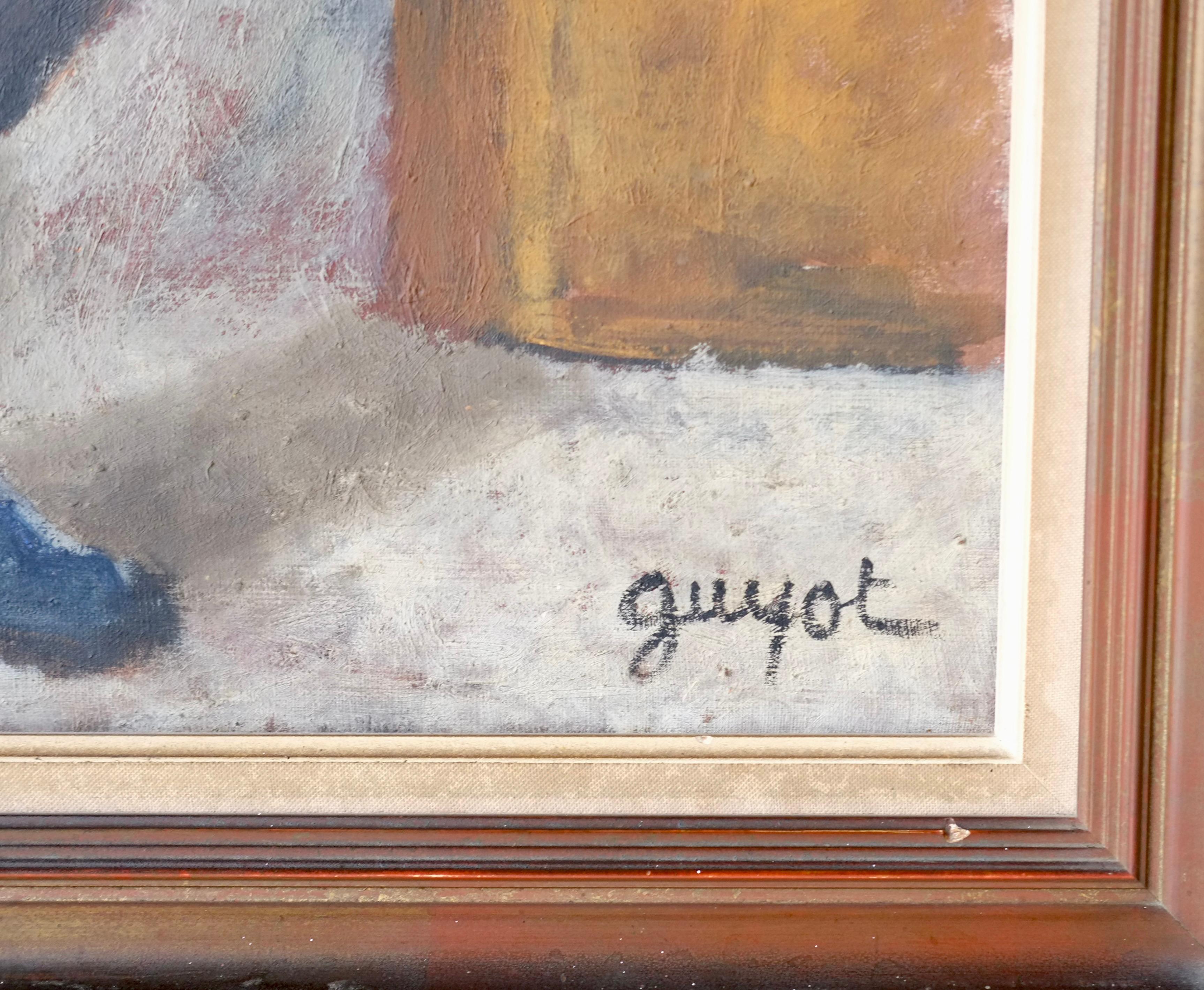 Georges Lucien Guyot (1885-1972), Carnicero en su puesto, Óleo sobre lienzo en venta 5