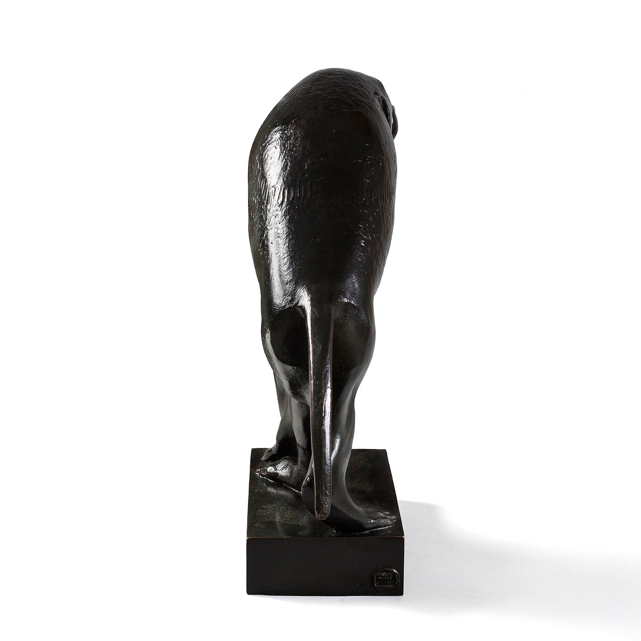 Français Sculpture en bronze patiné ' Babouin ' de Georges Lucien Guyot en vente