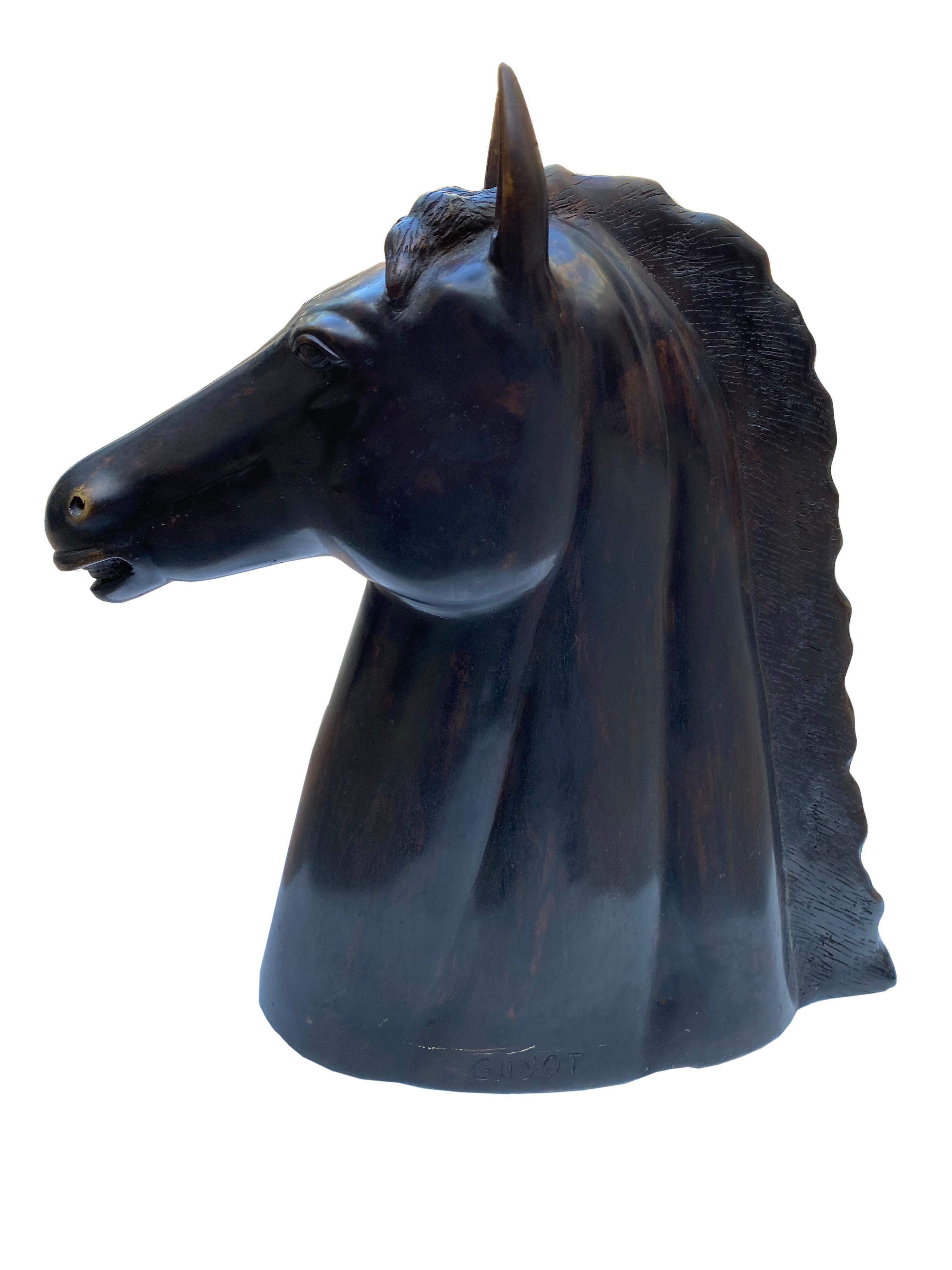 Mid-20th Century Georges-Lucien Guyot, Horse head