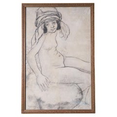 Antique Georges Manzana - Pissarro's Femme Algérienne