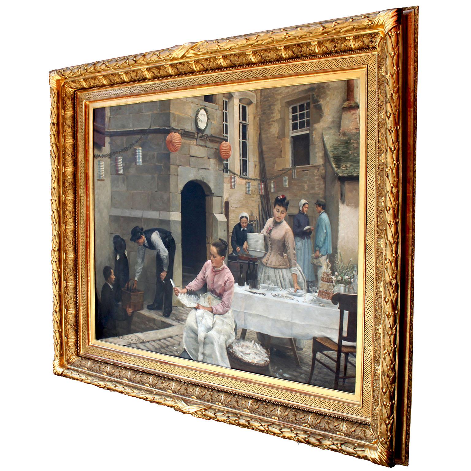 Georges-Marie-Julien Girardo (French 1856-1914) Oil on Canvas 