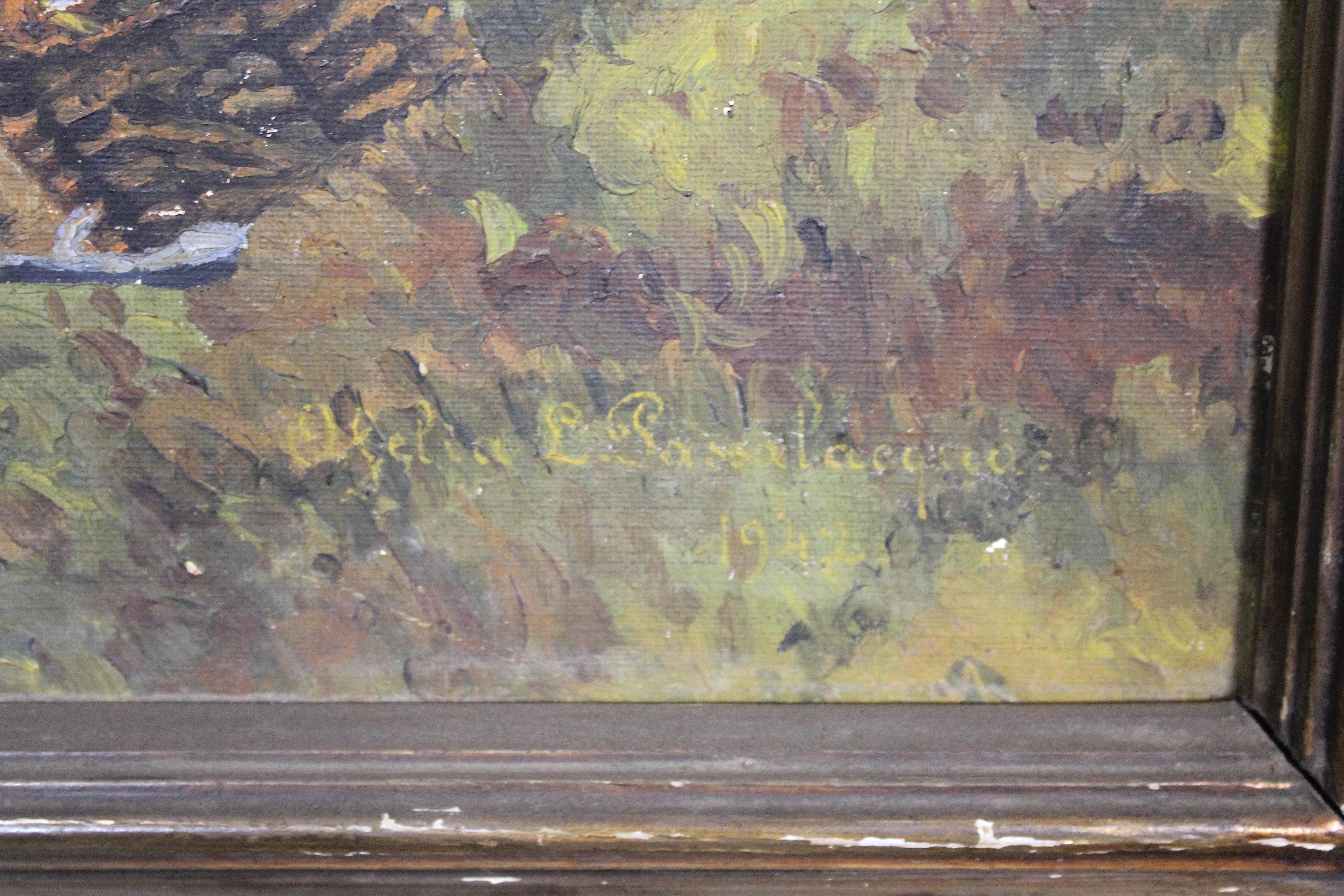 Georges Maroniez 'in attesa del ritorno' in cornice in vendita 1