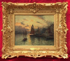 Volver al puerto pesquero - Pintura Siglo XIX