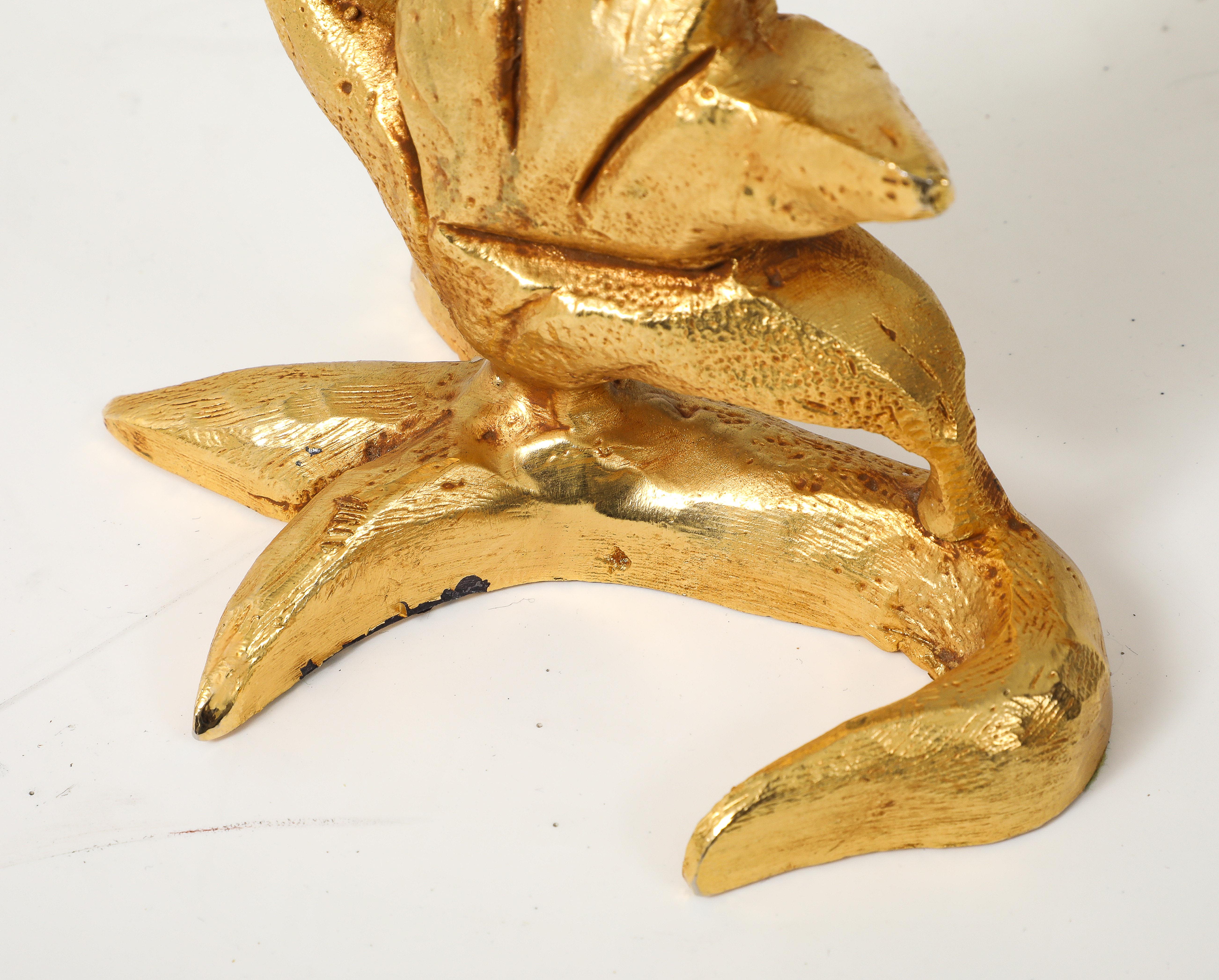 Georges Mathias For Fondica Portacandele in Bronzo Dorato Set Di 4 in vendita 7