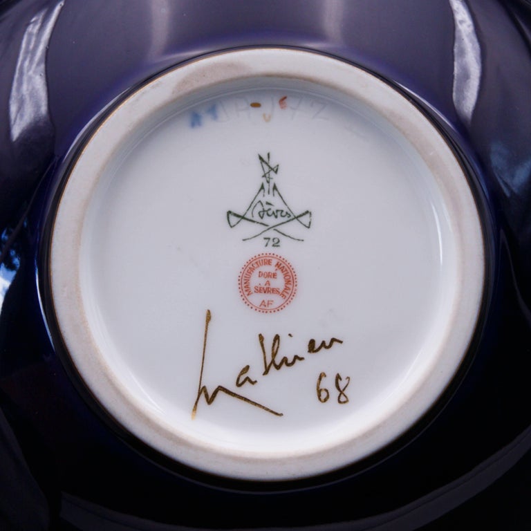 Georges Mathieu Candy Box for French Porcelaine de Sèvres 