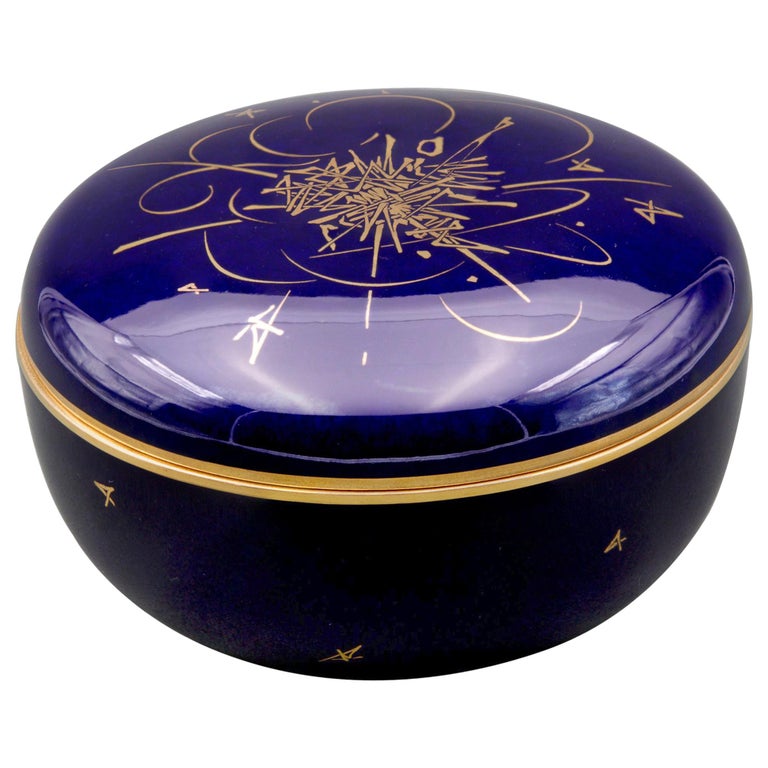 Georges Mathieu Candy Box for French Porcelaine de Sèvres 