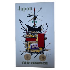 Georges Mathieu Mathieu's 1967 Air France Japan original poster 1967