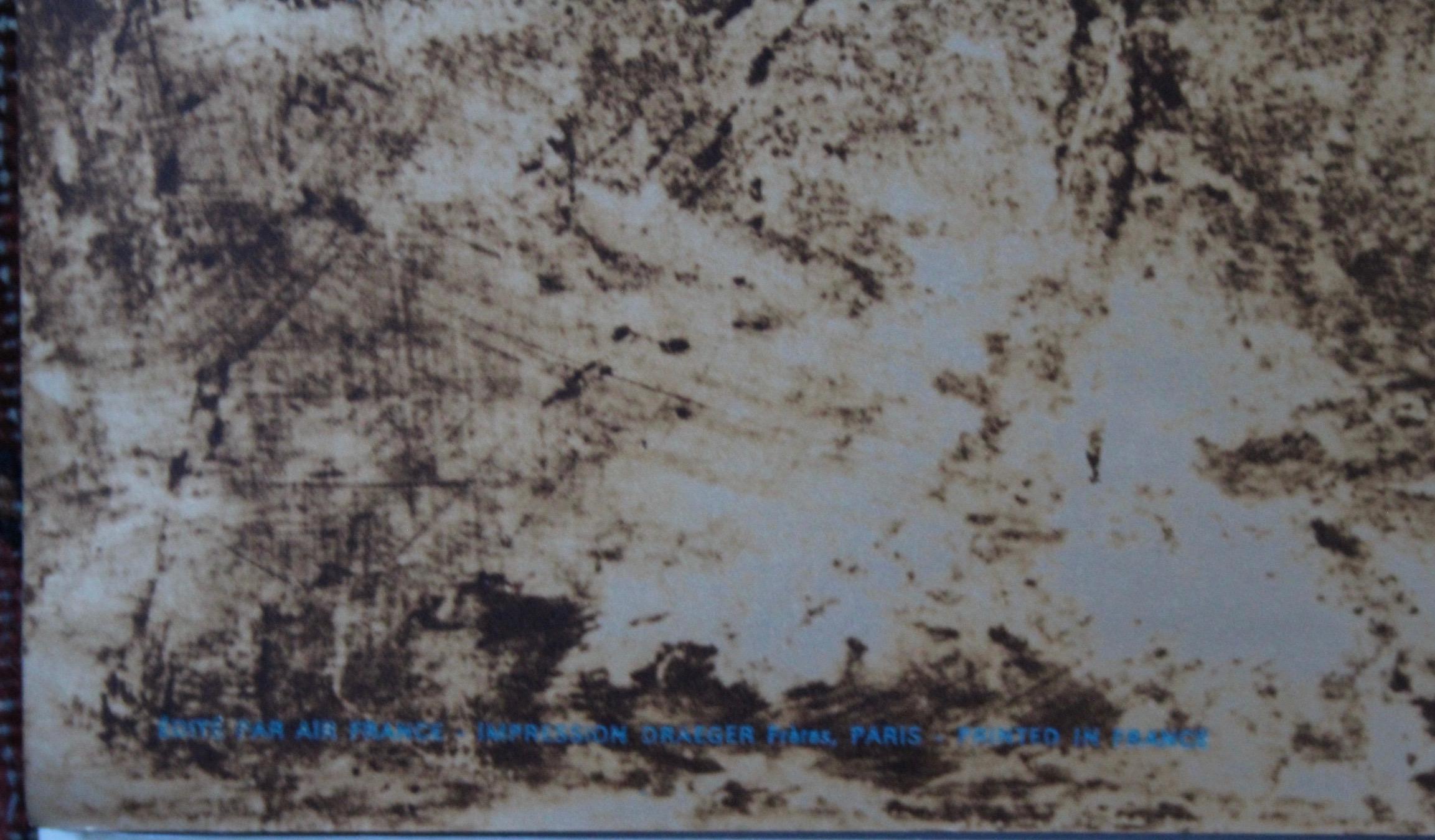 Georges Mathieu , Póster original de época, Air France, Egipto, 1967 mediados del siglo XX en venta