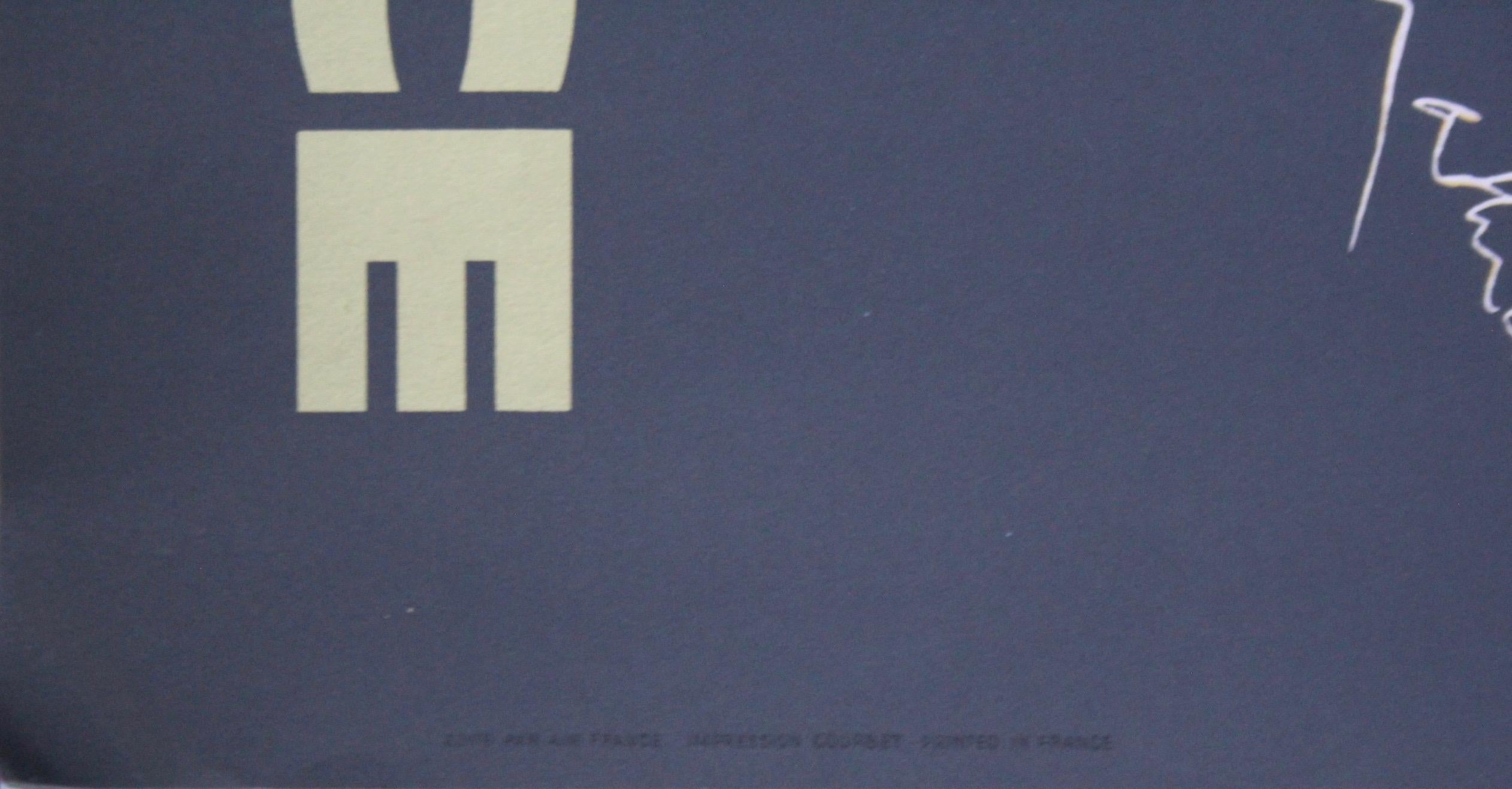 Milieu du XXe siècle Georges Mathieu, Original Vintage Airline Poster, Air France, Espagne, 1967 en vente