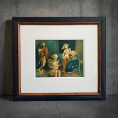 Le Belier Oil Painting on Canvas Ram Nude Portraits In Stock
