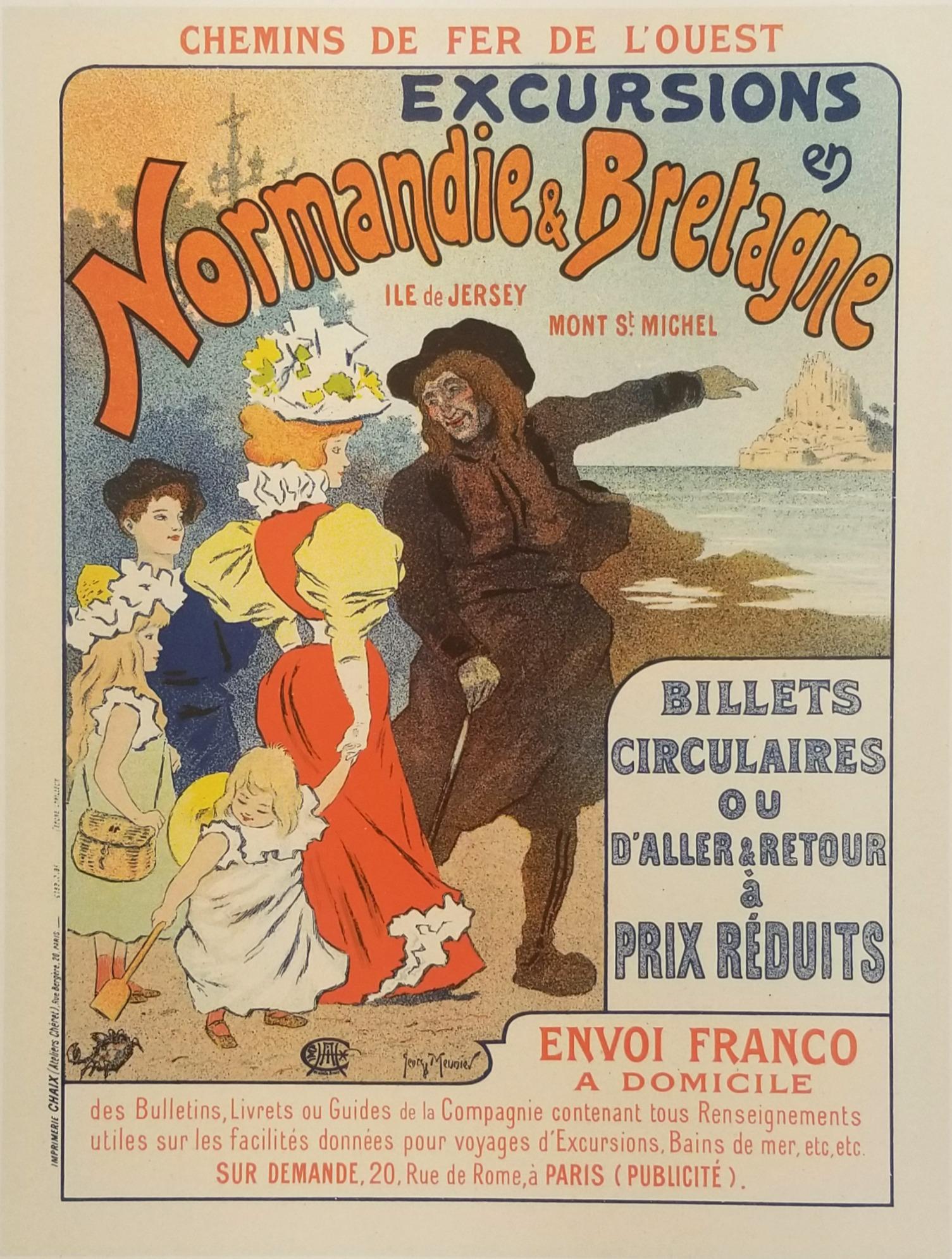 Georges Meunier Print - Excursions en Normandie et Bretagne