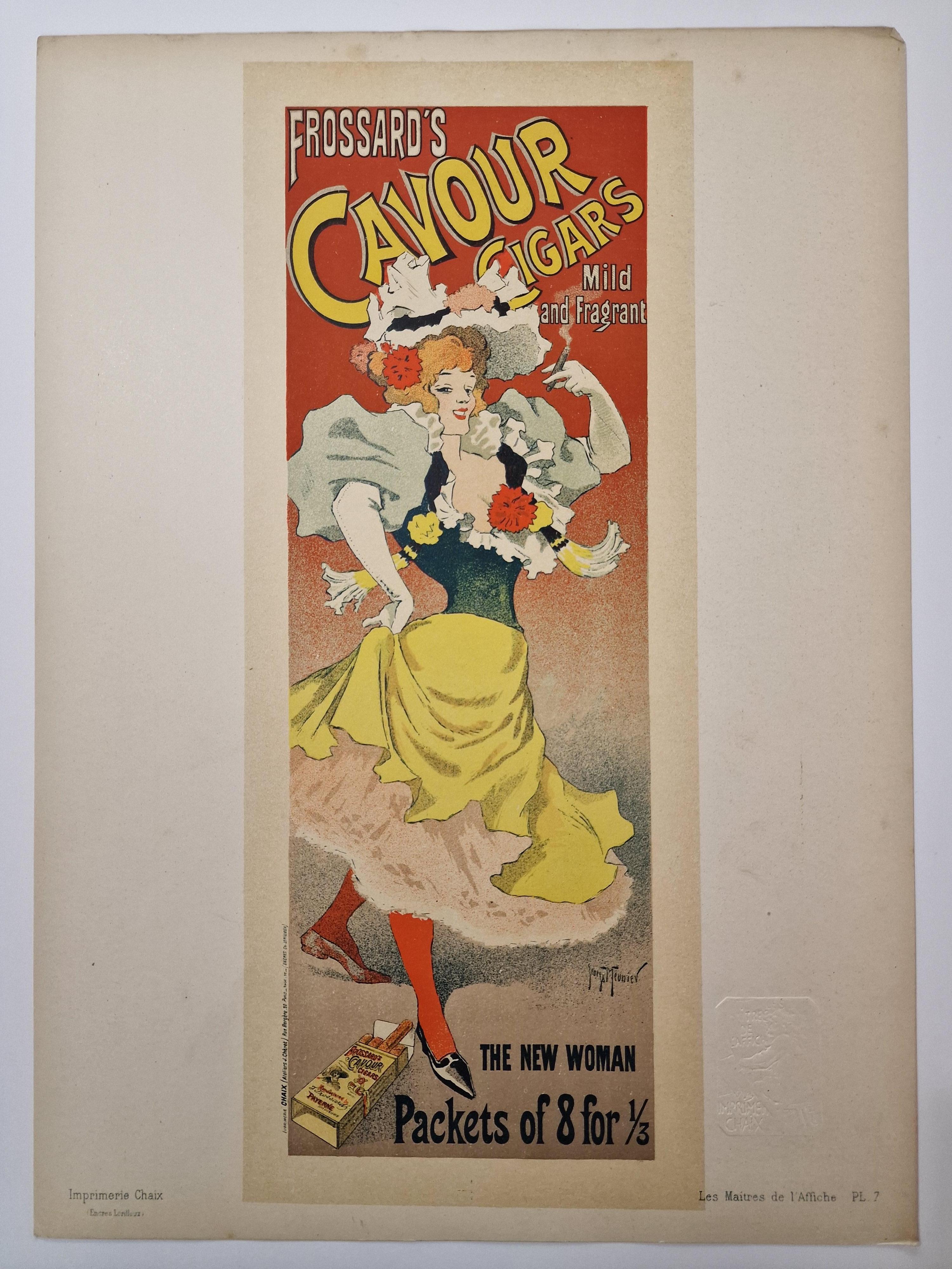 Georges Meunier Print - Frossard's Cavour cigars.
