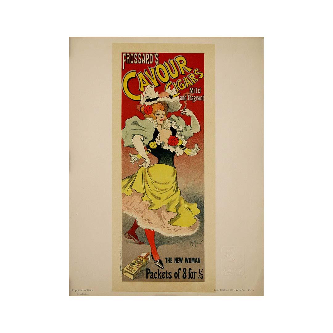 I sigari Cavour di Georges Meunier Frossard sono delicati e profumati Maitres de l'affiche in vendita 1