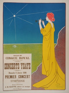 Antique Goddess of Music - Lithograph (Les Maîtres de l'Affiche), 1895