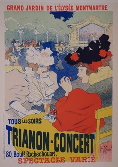 Montmartre café - Lithograph, 1897