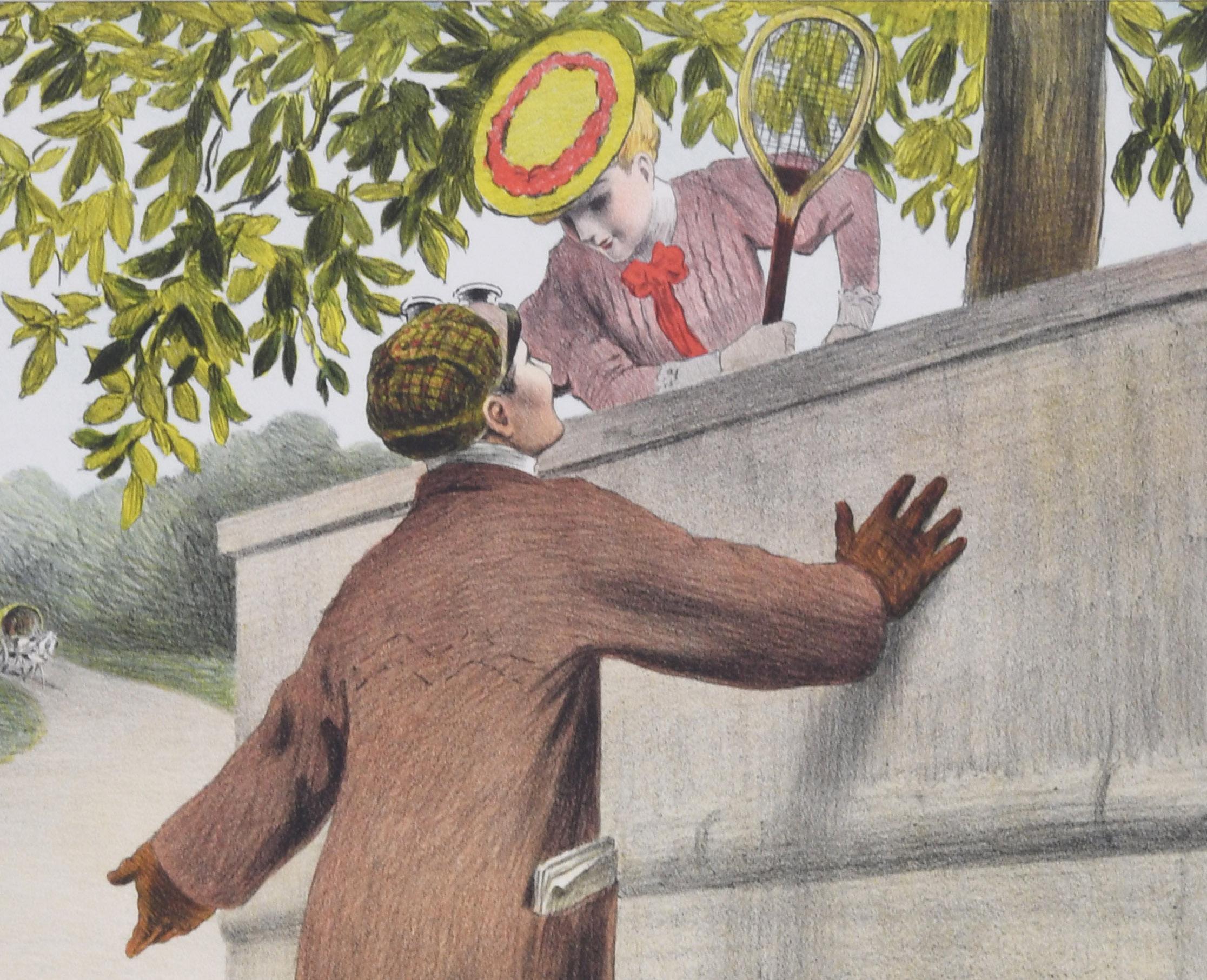 Moto-Flirt - Print Art Nouveau di Georges Meunier