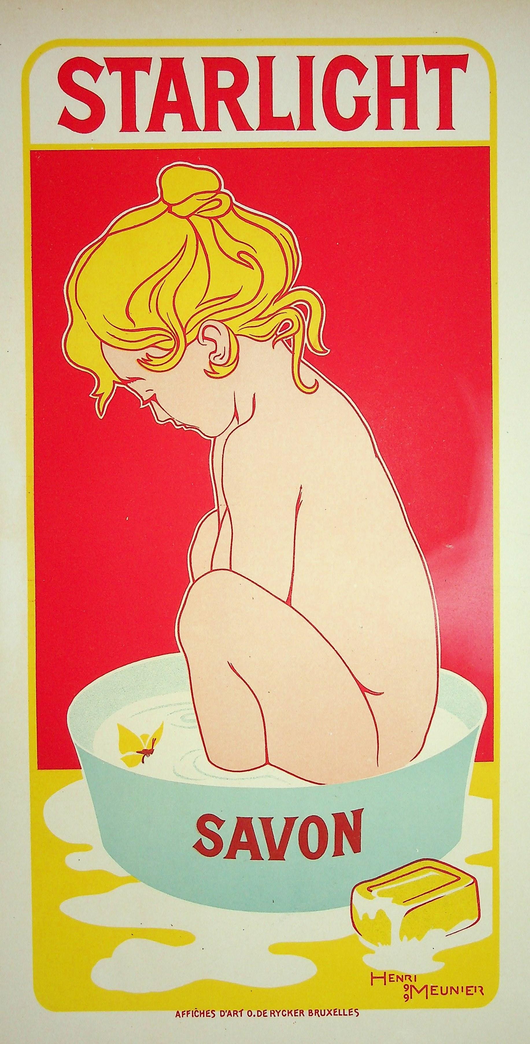 Starlight Soap - Original Lithograph (Les Maîtres de l'Affiche), 1900 - Print by Georges Meunier