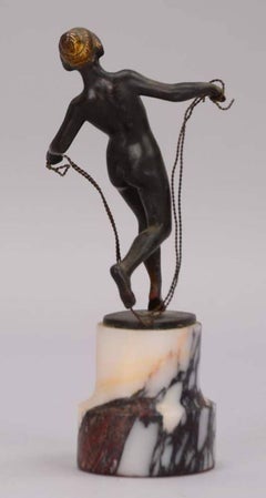 Seilspringerin (Jump Roping Woman) - Bronze, Sculpture, Jugendstil, German, 20th