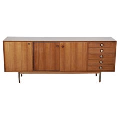 Vintage Georges Nelson in the Manner Sideboard in Walnut from the Sixties