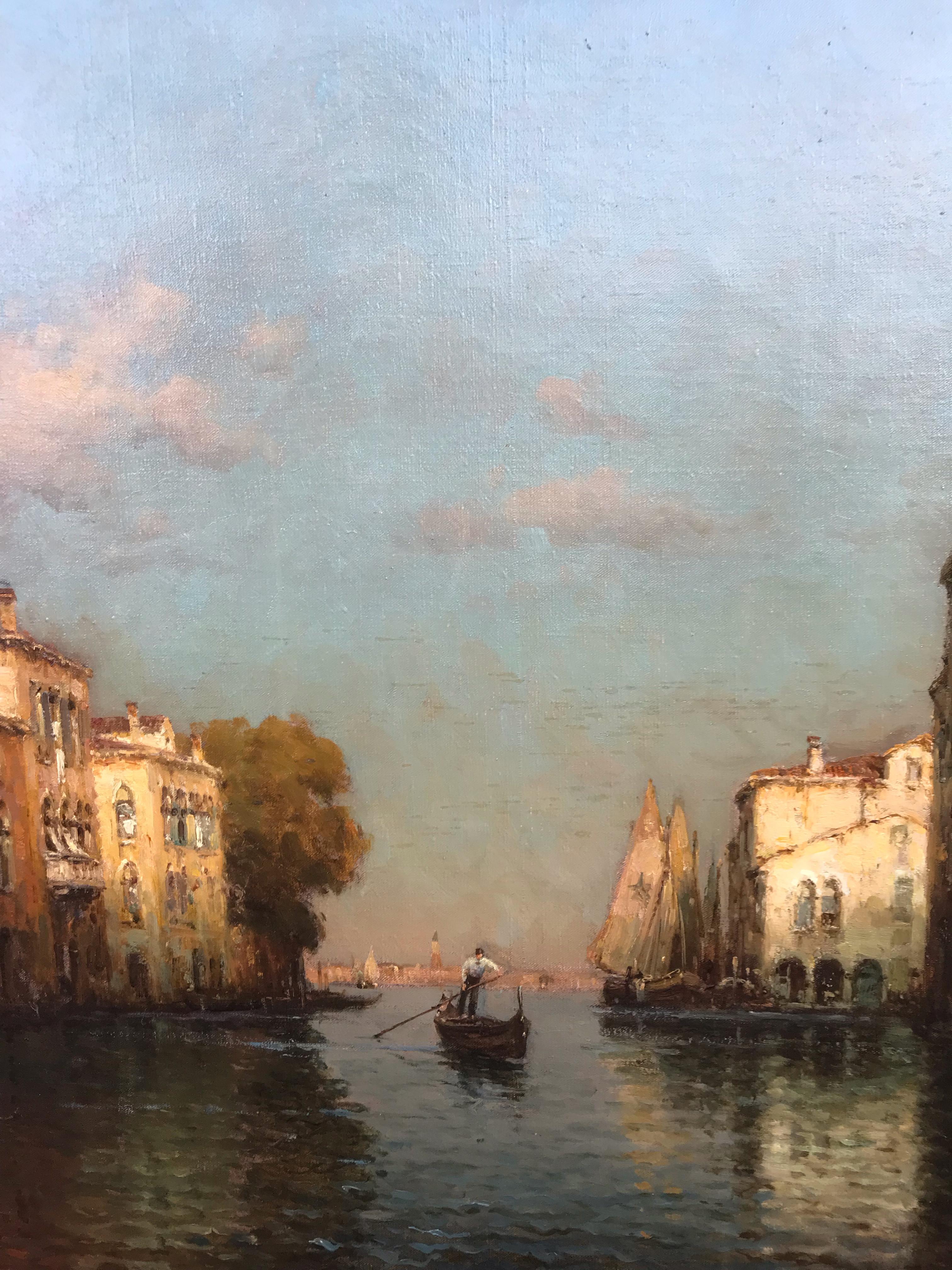 Georges-Noël Béraud (1912-1972)
Pseudonimo : Marc Aldine
Olio su tela firmato in basso a destra con lo pseudonimo Marc Aldine
Vista su Venezia
Cornice d'oro
Dimensioni tela: 55 X 81 cm - Dimensioni telaio: 75 X 102 cm
Certificato di autenticità