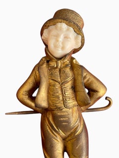 Georges Omerth - Chryselephantine, Young Man In Top Hat