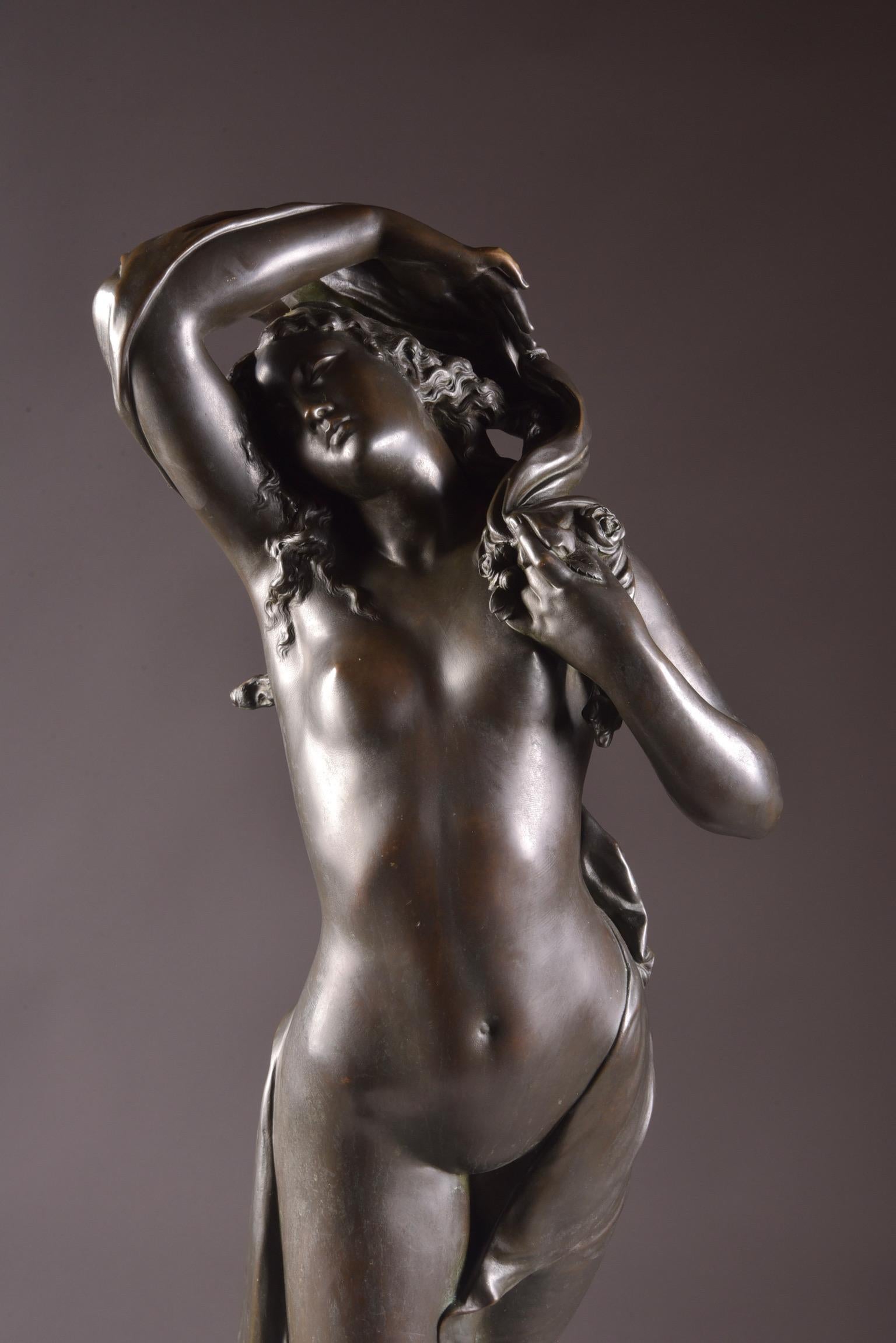Art Nouveau Georges P. Clere, Goddess of the Night For Sale